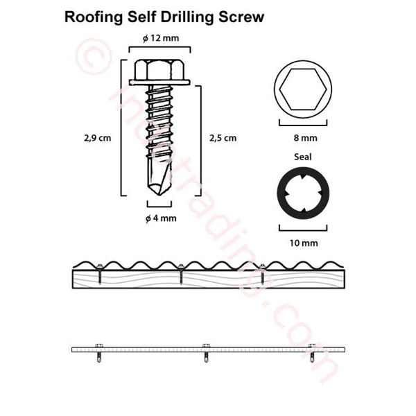 Self Drilling Screw (12 x 25)