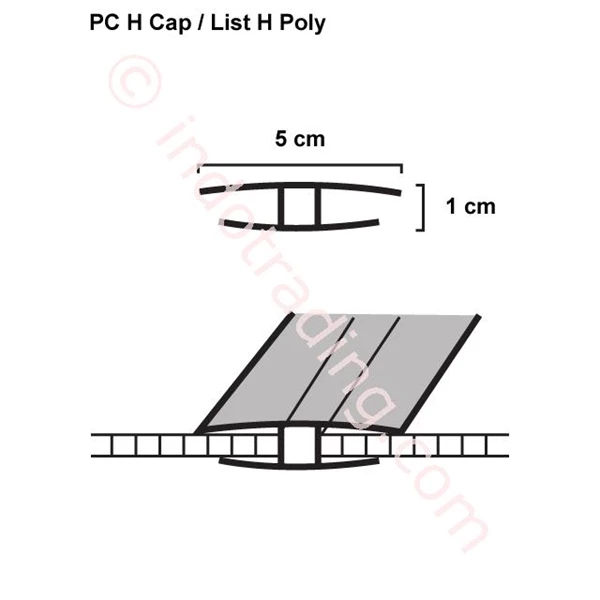 Polycarbonate H Profile
