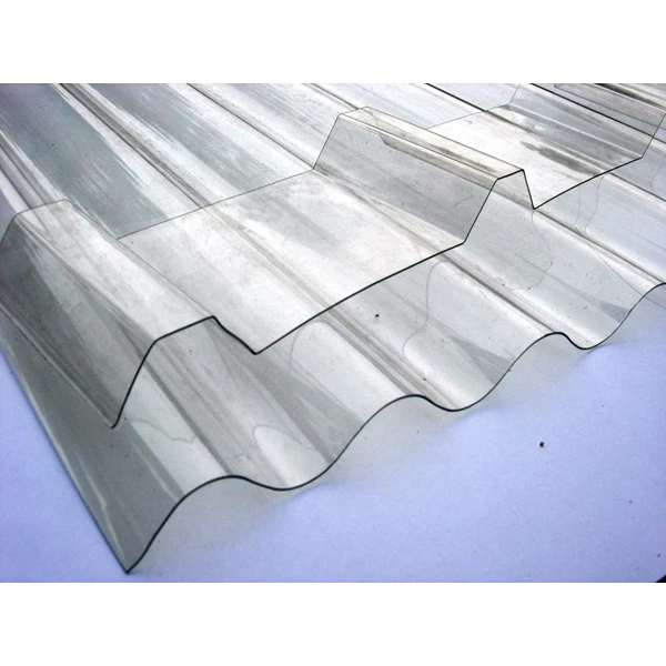 Atap Transparan Spandek Trimdek Polycarbonate Gelombang